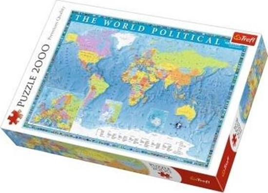 Изображение Trefl Puzzle 2000 Mapa polityczna Świata