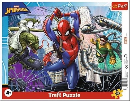 Изображение Trefl Puzzle 25 szt. Odważny Spiderman (31347)