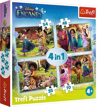 Picture of Trefl Puzzle 4w1 Nasze magiczne Encanto 207 elementów