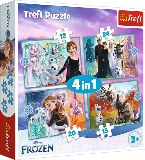 Picture of Trefl Puzzle 4w1 Niezwykły świat Frozen TREFL