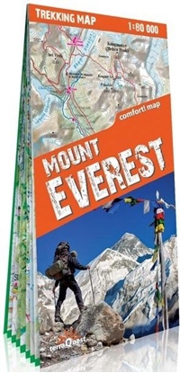 Attēls no Trekking map Mount Everest 1:80 000 mapa laminow.