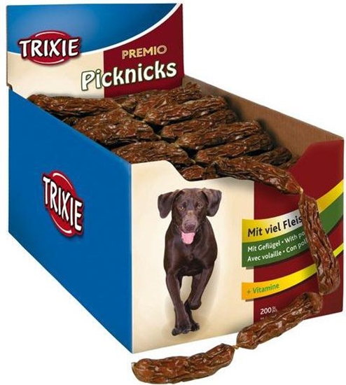 Изображение Trixie Kiełbaski Premio Picknicks Bacon 200szt 8g/szt