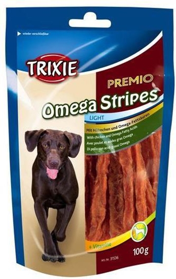 Изображение Trixie Paski Premio Omega Stripes Kurczak 100g