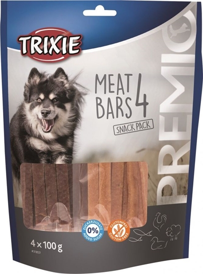 Picture of Trixie Przysmaki PREMIO 4 Meat Bars, kurczak, kaczka, jagnięcina, łosoś, 4 × 100 g