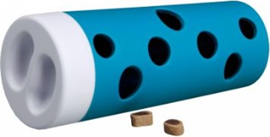 Picture of Trixie Zabawka dla kota Activity Snack Roll'/Rolka do przysmaków śr.6/5×14 cm POMARAŃCZ/NIEBIESKI