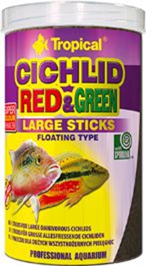 Изображение Tropical CICHLID RED&GREEN LARG.STICKS 1l