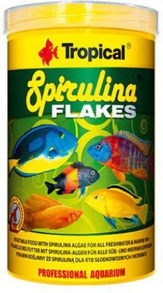 Изображение Tropical Spirulina Flakes pokarm roślinny dla ryb 100ml