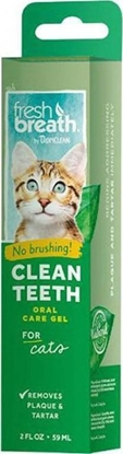 Picture of Tropiclean Tropiclean Fresh Breath Clean Teeth Gel Cat - żel do higieny jamy ustnej dla kotów, 59 ml uniwersalny