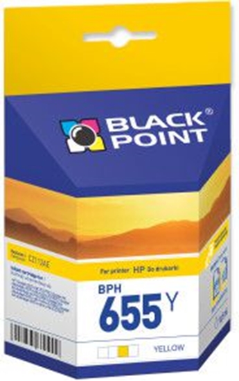 Picture of Tusz Black Point BPH655Y (Hp 655 CZ112AE) żółty