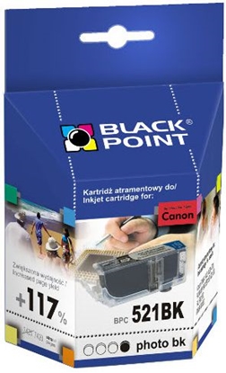 Attēls no Tusz Black Point tusz BPC 521 BK / CLI-521BK (black)