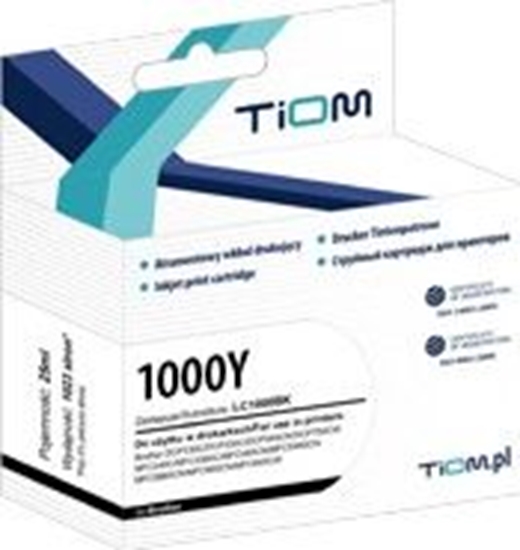 Изображение Tusz Tiom Tusz Tiom do Brother LC1100Y | DCP145/165C/185C/MFC250C I yellow