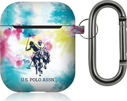 Picture of U.S. Polo Assn Etui ochronne USACA2PCUSML Tie & Dye Collection do AirPods 1/2 niebieskie