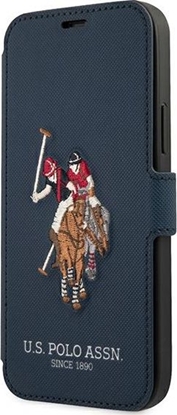 Изображение U.S. Polo Assn US Polo USFLBKP12LPUGFLNV iPhone 12 Pro Max 6,7" granatowy/navy book Polo Embroidery Collection