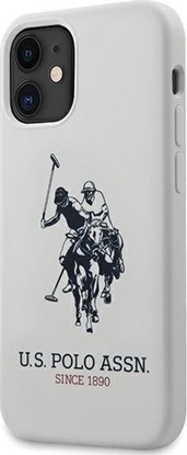 Изображение U.S. Polo Assn US Polo USHCP12SSLHRWH iPhone 12 mini 5,4 biały/white Silicone Collection