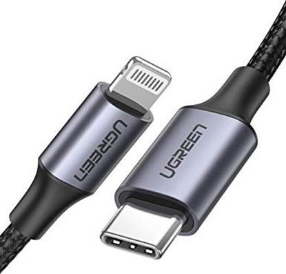 Attēls no Kabel USB Ugreen USB-C - Lightning 2 m Szary (60761)