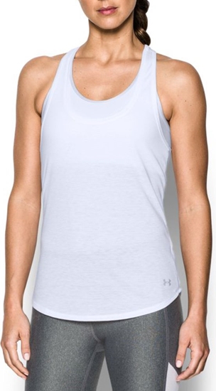 Изображение Under Armour Koszulka damska Threadborne Run Mesh Tank biała r. XS (1294520-102)