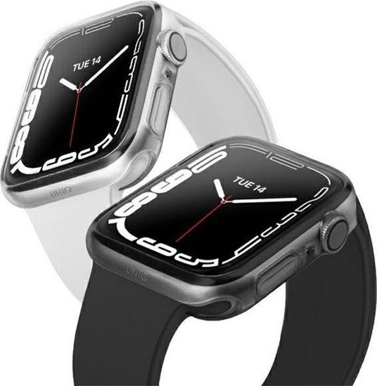 Picture of Uniq Etui UNIQ Glase Apple Watch 7 45mm przezroczysty-dymny/clear-smoke [2 PACK]