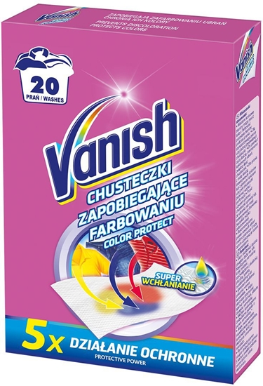 Picture of Vanish Color Protect Chusteczki wyłapujące barwnik 20 prań