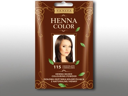 Attēls no Venita Ziołowa odżywka koloryzująca Henna Color 30g 115 czekolada