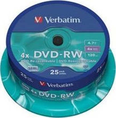 Picture of Verbatim DVD-RW 4.7 GB 4x 25 sztuk (252960)