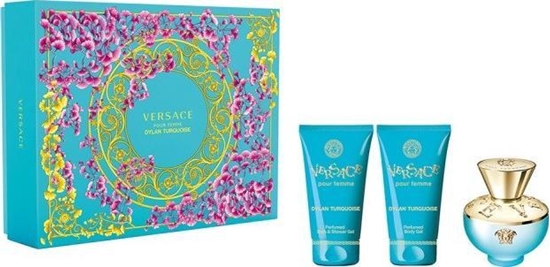 Picture of Versace SET VERSACE Dylan Turquoise Pour Femme EDT spray 50ml + SHOWER GEL 50ml + BODY LOTION 50ml