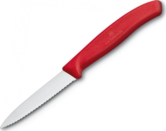 Picture of Victorinox Nóż kuchenny Victorinox do jarzyn ząbkowany 8cm czerwony