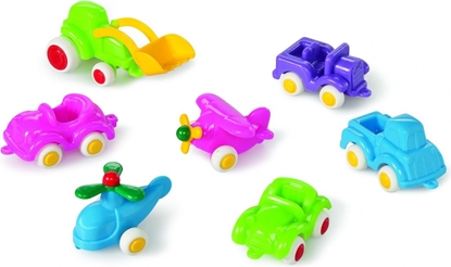 Attēls no Viking Toys Pojazdy Mini Chubbies Fun Colors 7szt. różne kolory