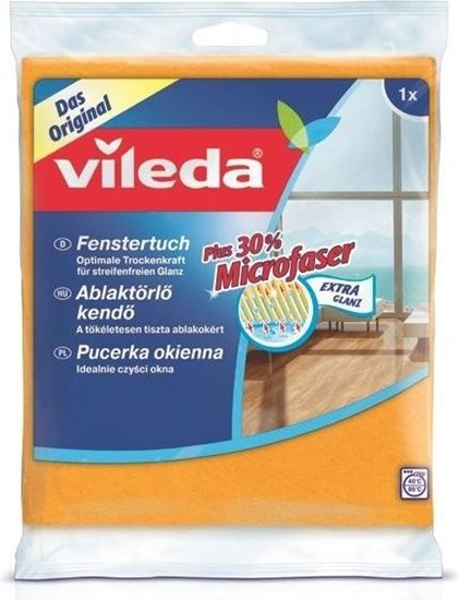 Изображение Vileda Ścierka okienna plus 30% mikrofibry (141327)