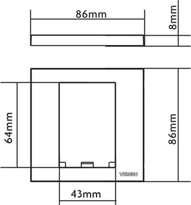 Attēls no Vision Techconnect 3 Ramka 2 sloty (3446602)