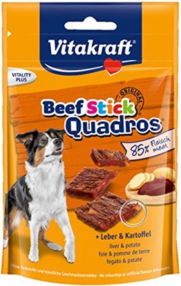 Изображение Vitakraft Beef Stick Quadros - wątróbka i ziemniaki 70g