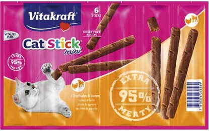 Attēls no Vitakraft CAT STICK MINI INDYK+JAGNIE