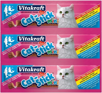 Attēls no Vitakraft CAT STICK MINI ŁOSOŚ+PSTRĄG