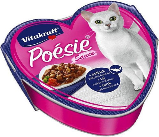 Изображение Vitakraft Poesie Dorsz z makaronem w pomidorach sos tacka - 85g