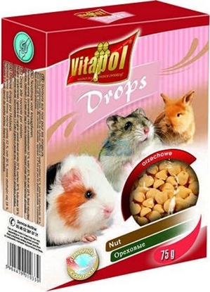 Изображение Vitapol DROPSY DLA GRYZONI ORZECHOWE 75g