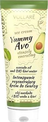 Attēls no Vollare Yummy Avo Face Cream intensywnie regenerujący krem do twarzy Olej Awokado & Bio Woda z Kiwi 50 ml