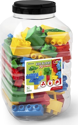 Attēls no Wader Kids Blocks Klocki w pojemniku 70 elementów (41295)