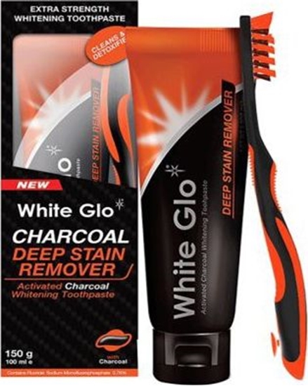 Picture of White Glo Charcoal Deep Stain Remover wybielająca pasta do zębów 100ml