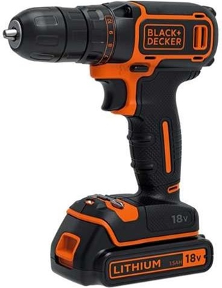 Attēls no Wiertarko-wkrętarka Black&Decker 1 x akumulator 1.5 Ah BDCDC18K 18 V