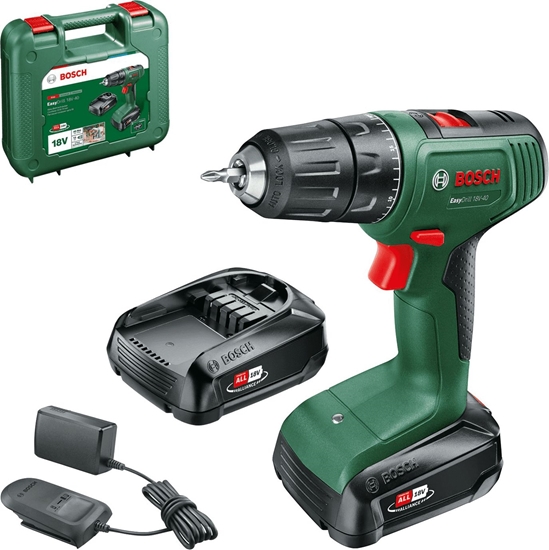 Изображение Bosch EasyDrill 18V-40 1630 RPM Keyless 1.3 kg Black, Green