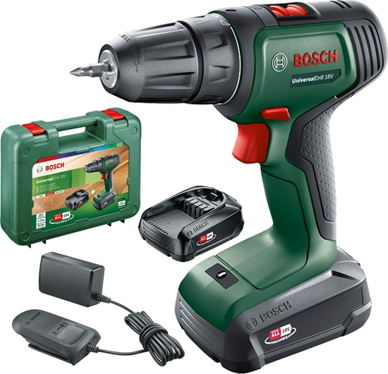 Picture of Bosch UniversalDrill 18V 1450 RPM Keyless 1.2 kg Black, Green