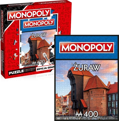 Изображение Winning Moves Puzzle 1000 Monopoly Gdańsk Żuraw