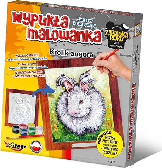 Picture of Wypukła malowanka Futrzak Królik angora