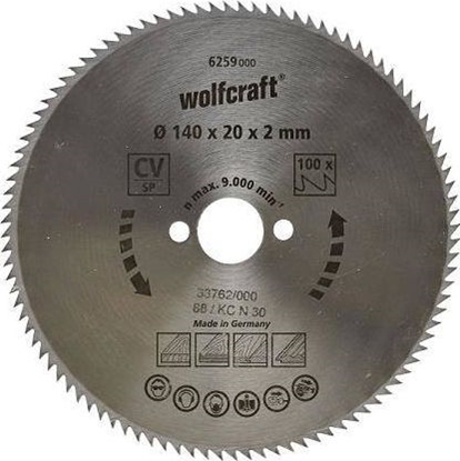 Attēls no Wolfcraft Piła tarczowa 160/20 mm CV - dokładne cięcia