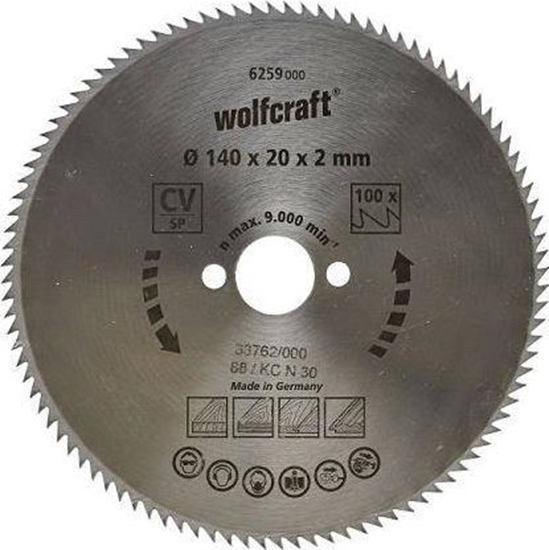 Изображение Wolfcraft Piła tarczowa 160/20 mm CV - dokładne cięcia