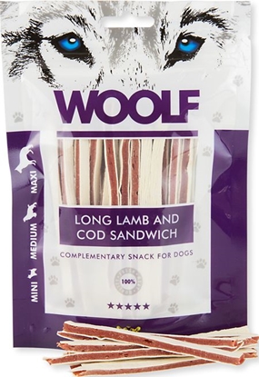 Picture of WOOLF  100g SOFT LAMB AND COD SANDWICH LONG