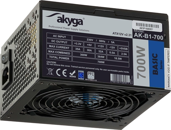 Изображение Zasilacz Akyga Black Edition 700W (AK-B1-700BE)