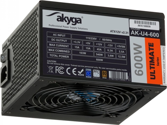 Изображение Zasilacz Akyga Ultimate 600W (AK-U4-600)