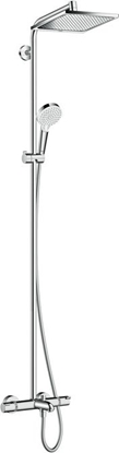 Изображение Zestaw prysznicowy Hansgrohe Crometta E z deszczownicą z baterią termostatyczną chrom (27298000)