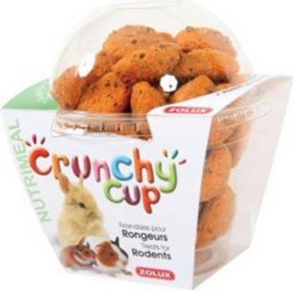 Attēls no Zolux CRUNCHY CUP CANDY przysmaki dla gryzonia marchewka/siemię lniane 200 g