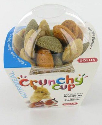 Attēls no Zolux CRUNCHY CUP CANDY przysmaki dla gryzonia naturalny/marchewka/lucerna 200 g